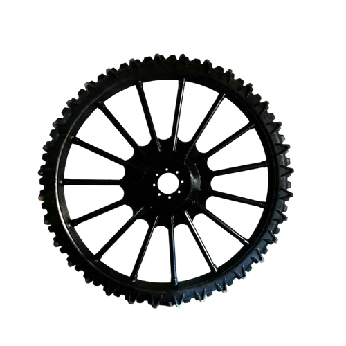 Tractor High Attachment Wheel - Color: Black