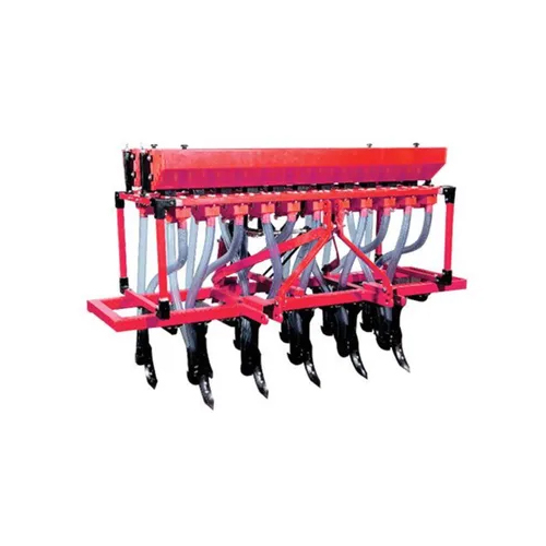 Mahindra Tractor Drawn Seed Cum Fertilizer Drill - Color: Red