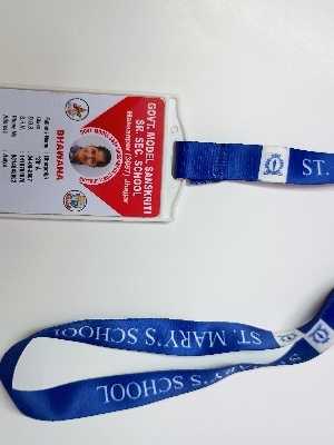 School id card with double sided chemical holder