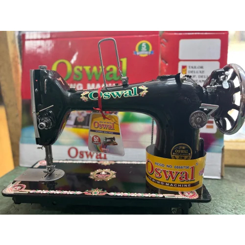 Hand Operated Umbrella Sewing Machine - Color: Black
