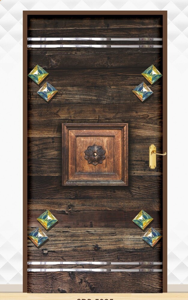 Wooden Shade Door Paper Print