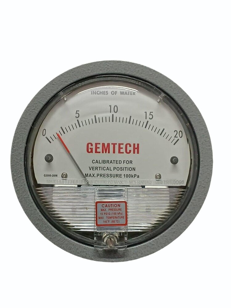 GEMTECH DIFFERENTIAL PRESSURE GAUGE IN Sitapura Industrial Area Rajasthan India