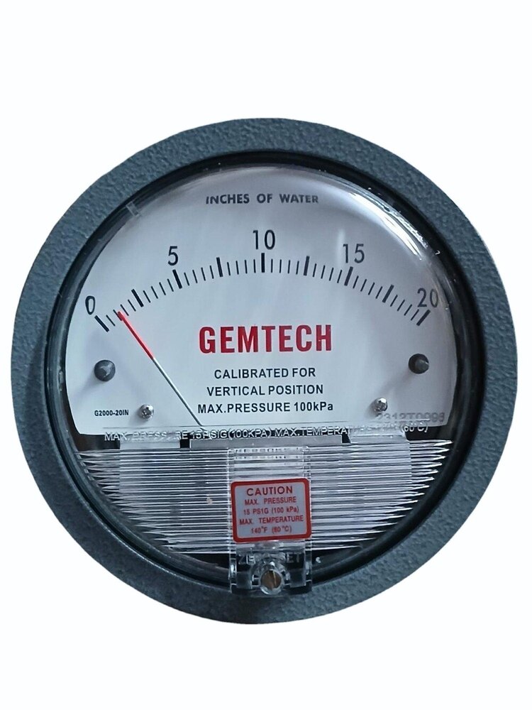 GEMTECH DIFFERENTIAL PRESSURE GAUGE IN Sitapura Industrial Area Rajasthan India