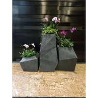 Pots For Artifical & Natural Flowers - Color: Grey