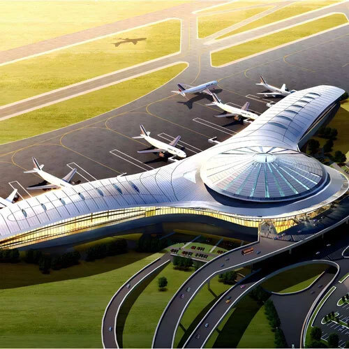 Galvanized steel Structure Airport Terminal Building