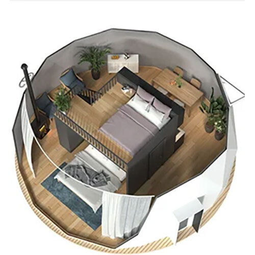 MULTI FLOOR 8 METRE GLAMPING DOME TENT