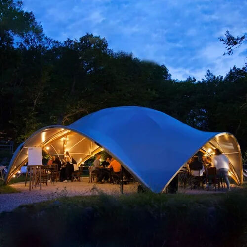 EXHIBITION SUNSHADE SET CURTAIN DOME TENT