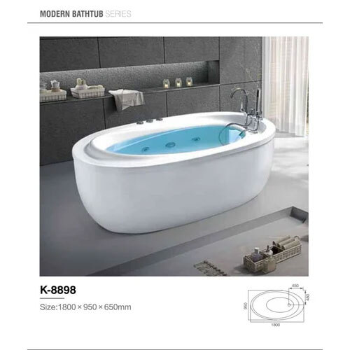 VIVISA COVERED WHIRLPOOL JACUZZI MASSAGE BATHTUB 8898