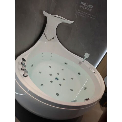 VIVISA DOLPHIN WATER FALLS CORNER ROUND BATHTUB
