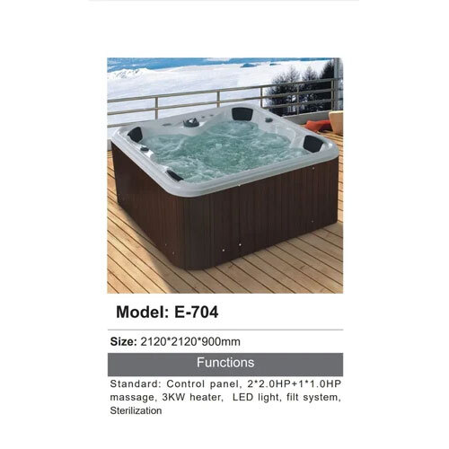 VIVISA WHIRLPOOL JACUZZI OUTDOOR 4 SEAT SPA MASSAGE BATHTUB