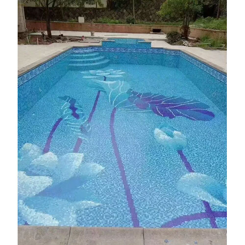 VIVISA GLASS MOSAIC MURALS FOR SWIMMING POOL