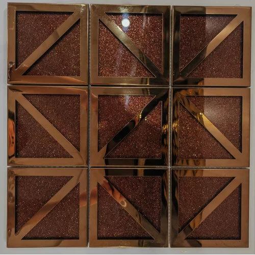 METAL MOSAICS FOR INTERIOR DECORATION