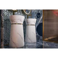 Vivisa Free Standing Marble Washbasin - Color: White