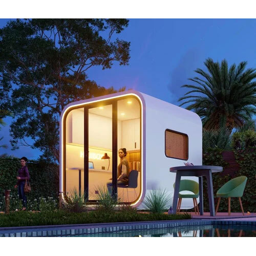 PREFABRICATED STEEL APPLE POD OFFICE CABIN