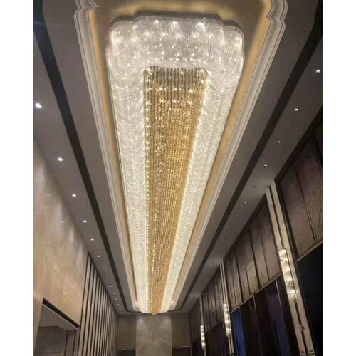 HOTEL LOBBY , JEWELLERY SHOWROOM AND TEXTILE SHOWROOM CHANDLIER LIGHTS
