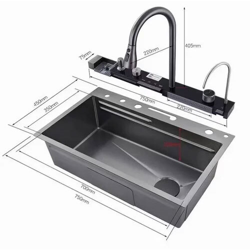 VIVISA ALL IN ONE STAINLESS STEEL KITCHEN SINKS