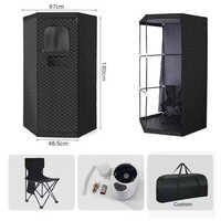 Vivisa Steam Sauna Tent And Infrared Sauna Tent - Color: Black