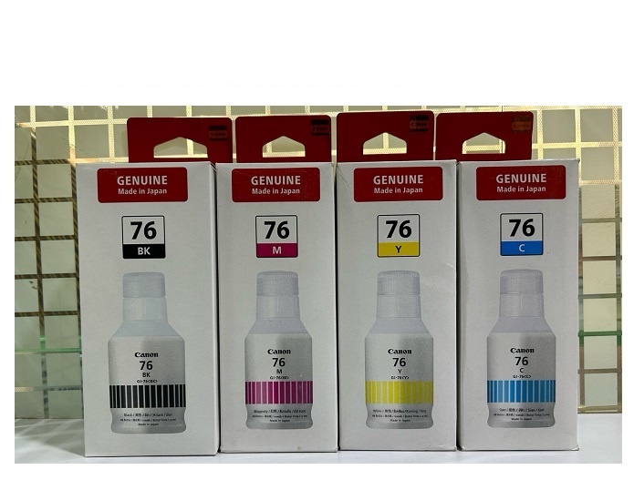 Original ink Canon Pixma GI-76 set of 4 Bottle (Bk/Y/C/M)