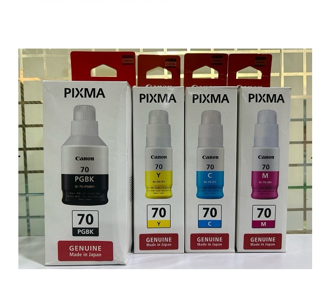 Original ink Canon Pixma GI-70 set of 4 bottle (Bk/C/Y/M)