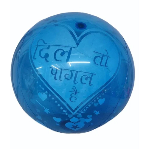 Blue Inflatable Plastic Air Toys Ball - Material: Pvc
