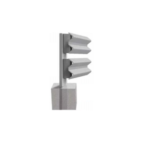 Single Faced Double Barrier - Color: Silver