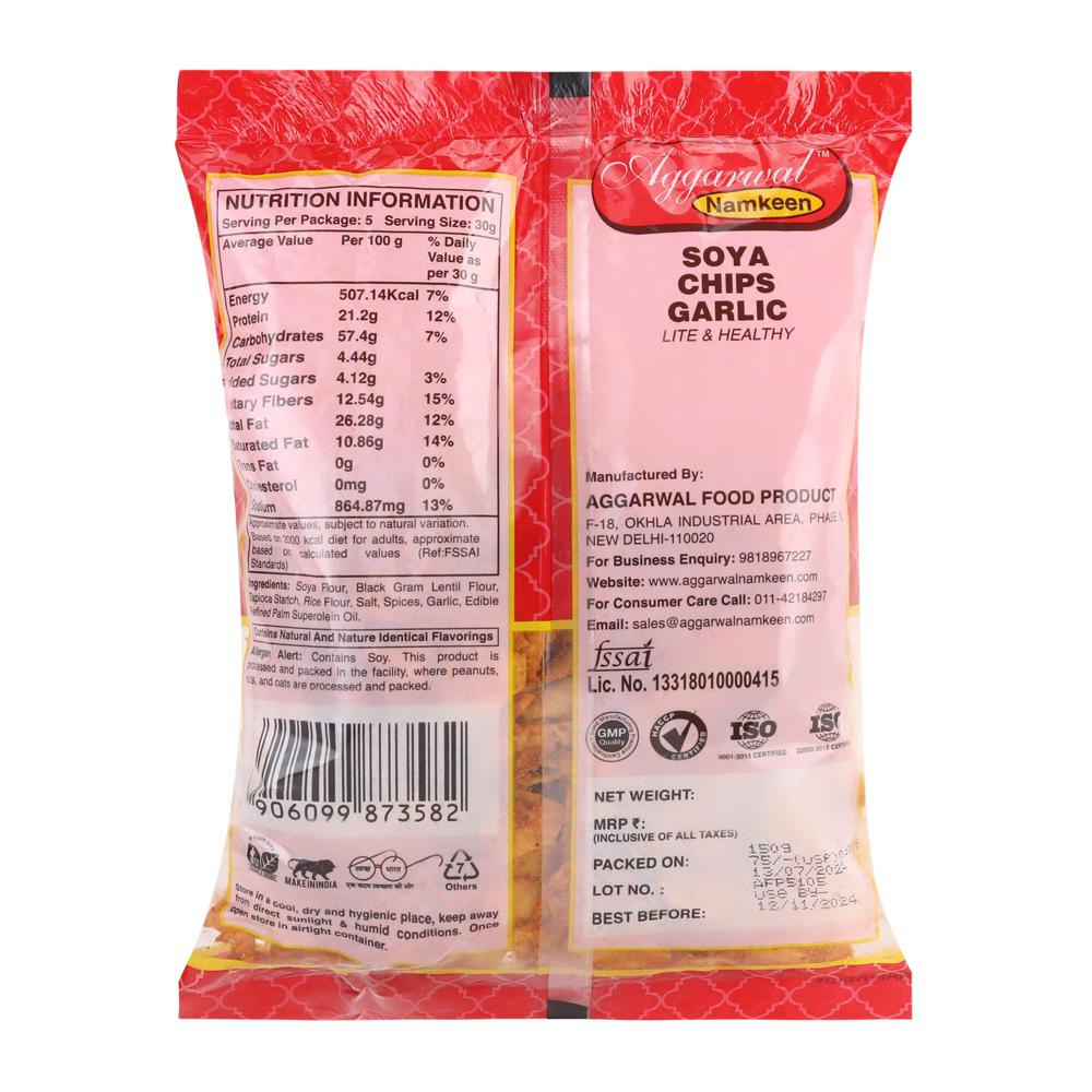 Soya Garlic Chips - Feature: No Artificial Colors Or Flavors