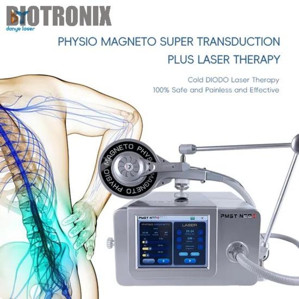 2 in 1 pmst physio magneto laser physiotherapy equipment EMS21