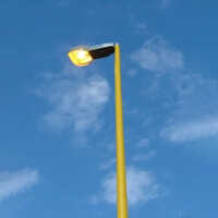 Frp Light Pole - Frp/grp Material, 2-12 M Height, Silver Color - Polished Surface Finish, Single-arm Design For Industrial Applications