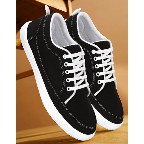Canvas Black Sports Shoes
