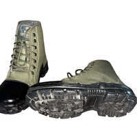 Soft Toe Olive Green Jungle Boot For Men
