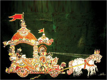 कपड़े पर कला प्रिंट