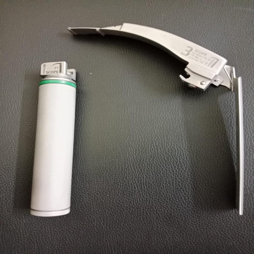Fibre-Optic Laryngoscope Trupti Laryngoscope Blade flexible tip Fixation set