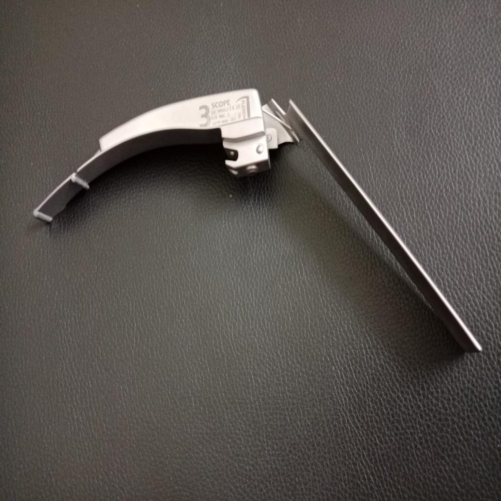 Fibre-Optic Laryngoscope Trupti Laryngoscope Blade flexible tip Fixation set