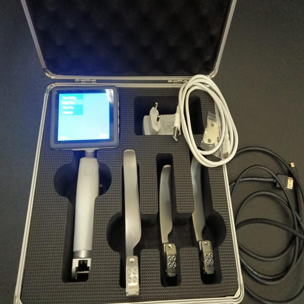 Hugemed Portable Video Laryngoscope Vl3 With Reusable Blades - Material: Stainless Steel