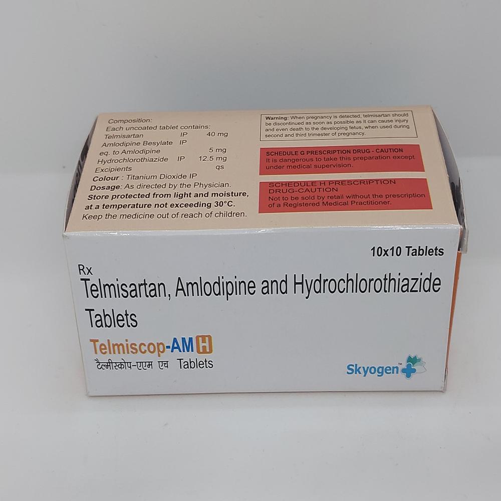 Telmisartan 40mg Amlodipine 5mg And Hydrochlorothiazide 12.5 Mg