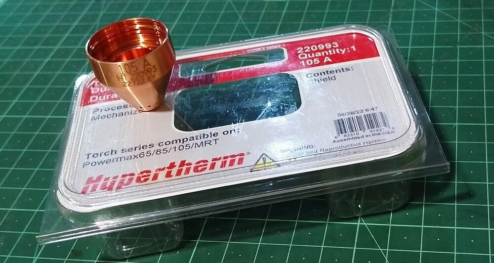 220993  Shield 105 A Hypertherm Plasma consumables