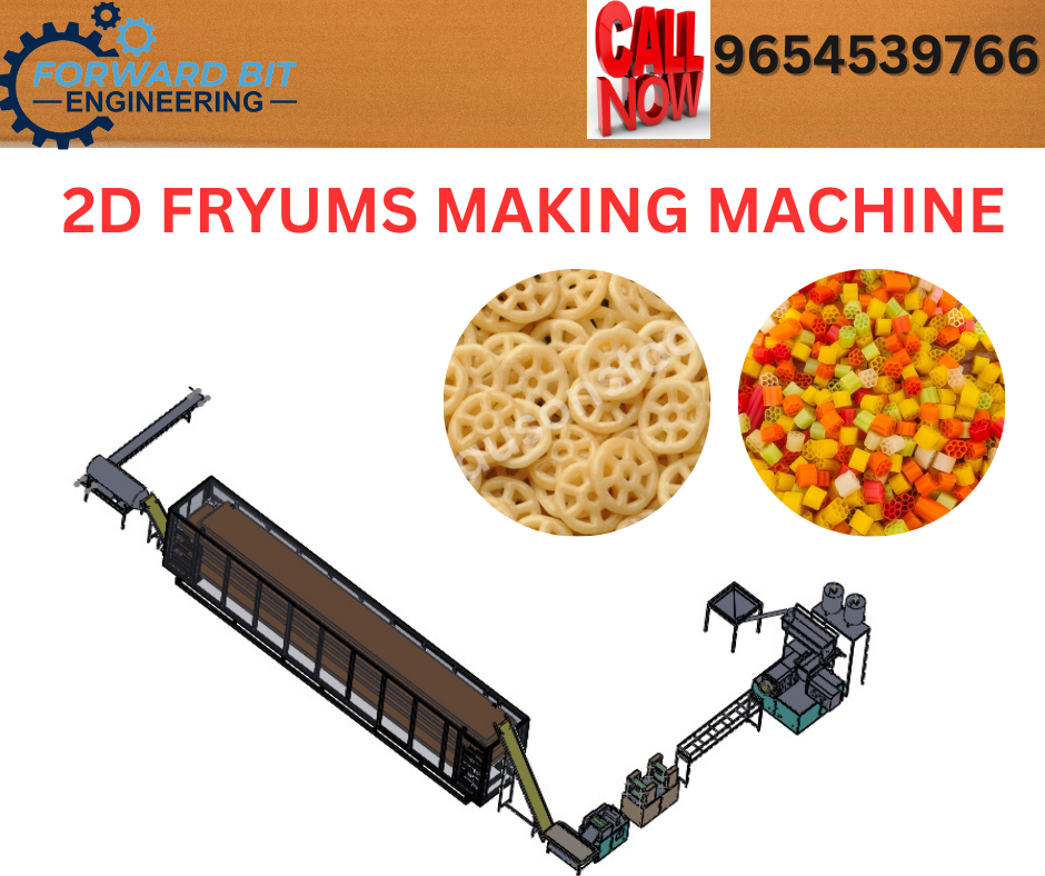 Wheel Shape Papad Fryums Making Machine