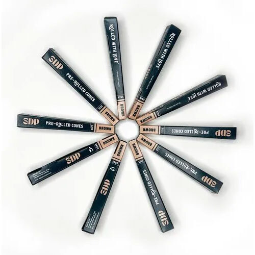3dp Pre Rolled Cones Unbleached King Size (Box Of 56) - Color: Brown