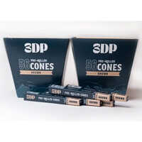 3DP Pre Rolled Cones Unbleached King Size (Box of 56)
