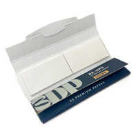 3DP Skins N Tips Unbleached Brown Rolling Papers With Roach