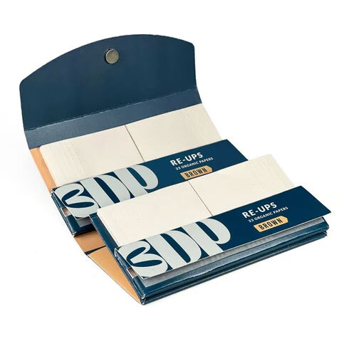 3DP Skins N Tips Double Magnetic Rolling Paper With Roach Book