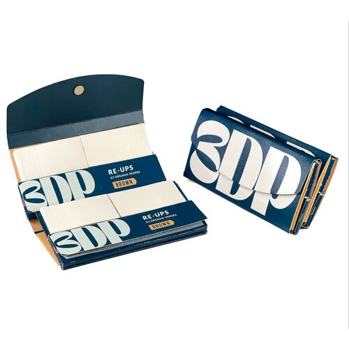 3DP Skins N Tips Double Magnetic Rolling Paper With Roach Book