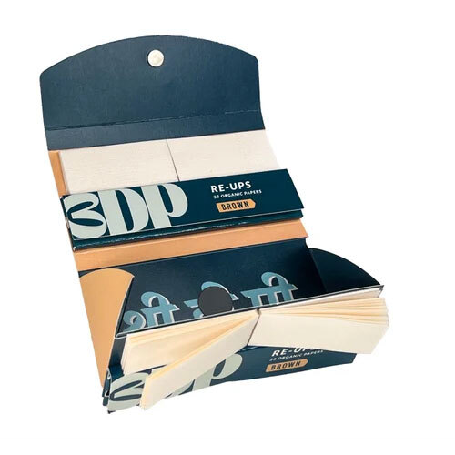 3DP Skins N Tips Double Magnetic Rolling Paper With Roach Book