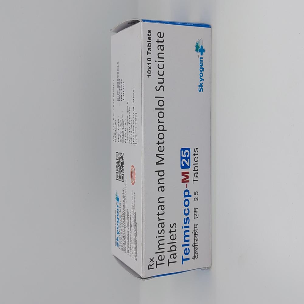 Telmisartan 40Mg And Metoprolol Succinate 25Mg (ER) Tablets