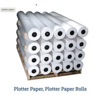 White Plotter Paper Rolls For Garment Factory CAD CAM Plotter Machines