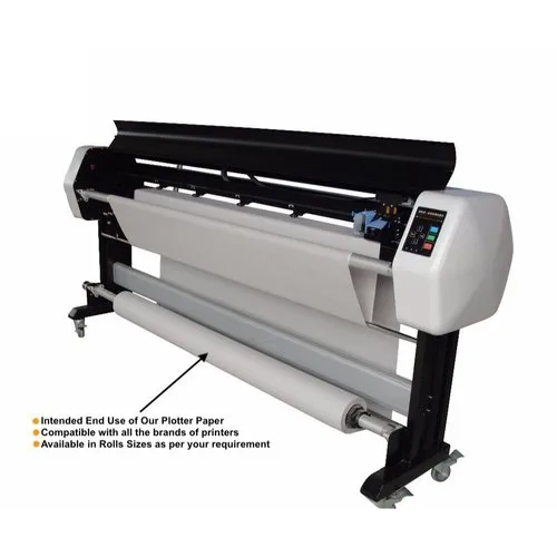 White Plotter Paper Rolls For Garment Factory Cad Cam Plotter Machines - Size: 150 M (Length)