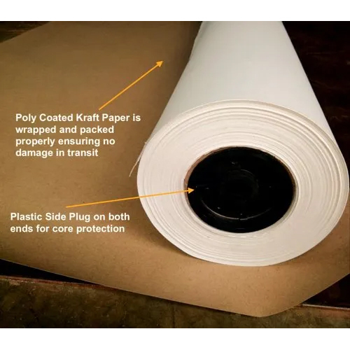White Plotter Paper Rolls For Garment Factory Cad Cam Plotter Machines - Size: 150 M (Length)