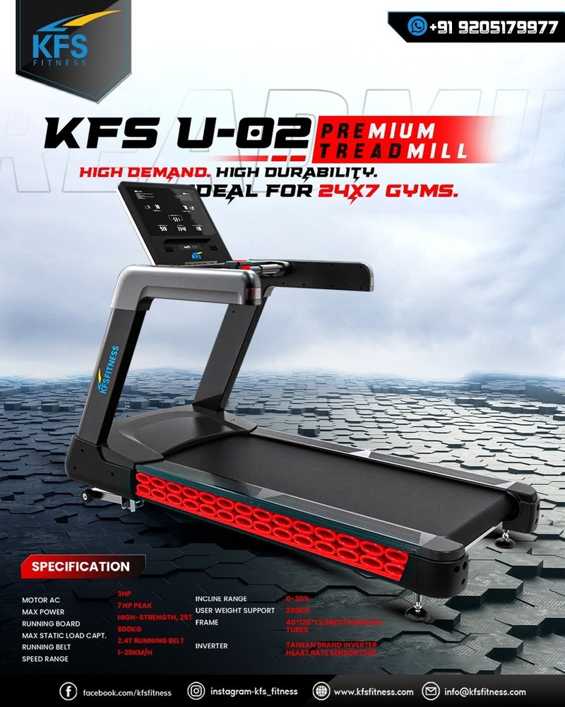 U-02- PREMIUM COMMERCIAL TREADMILL