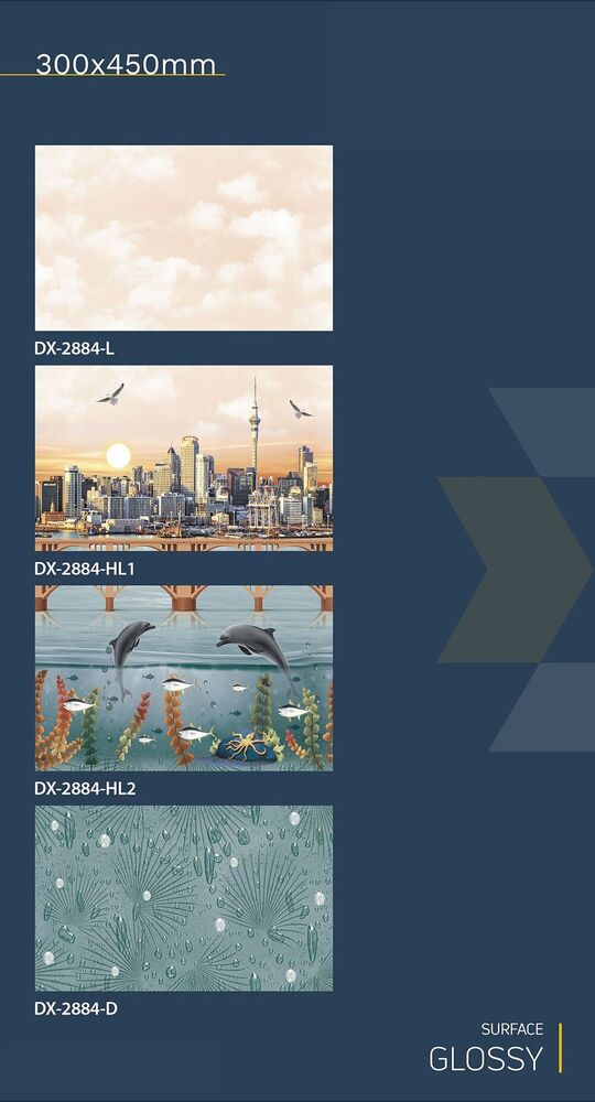 300x450 wall tiles fish concept