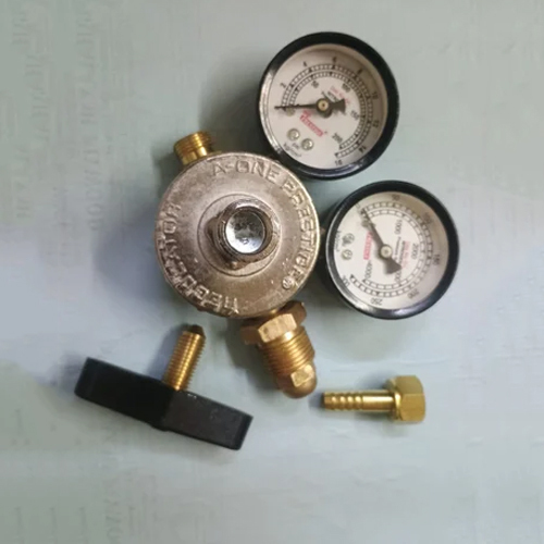 Nitrogen Regulator Double Gauge - Material: Brass